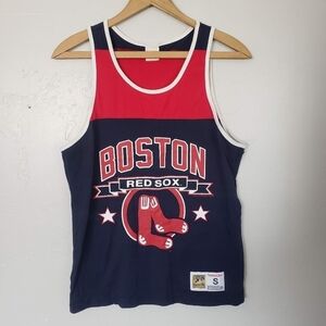 Mitchell & Ness Unisex Small Tank Top Sleeveless Boston Red Sox MLB Red Navy